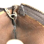 Louis Vuitton Monogram Pochette Cles Wallet Coin Purse Brown 861