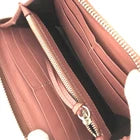 Chloe Logo Leather/Patent Zip Around Long Wallet Purse Bicolor