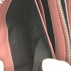 Chloe Logo Leather/Patent Zip Around Long Wallet Purse Bicolor