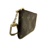 Louis Vuitton Monogram Pochette Cles Wallet Coin Purse Brown 861