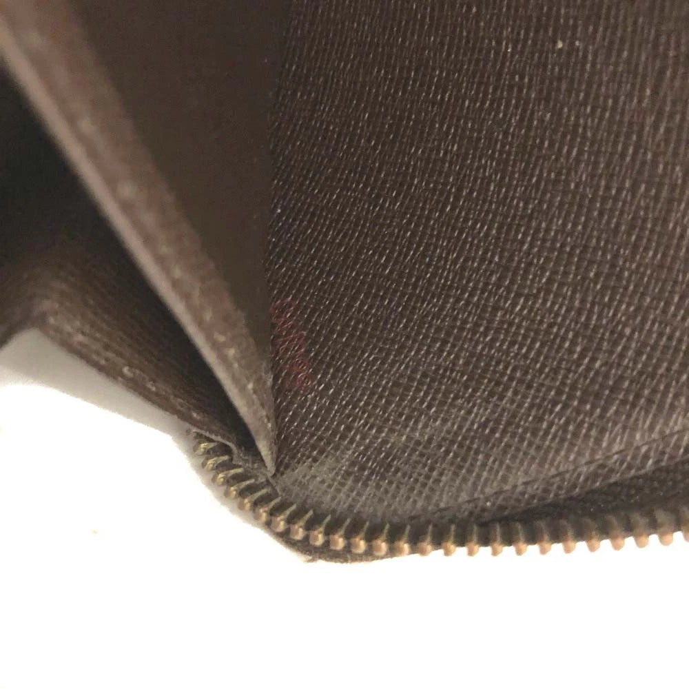 Louis Vuitton Damier Zippy Zip Around Long Wallet Purse Brown CA1099