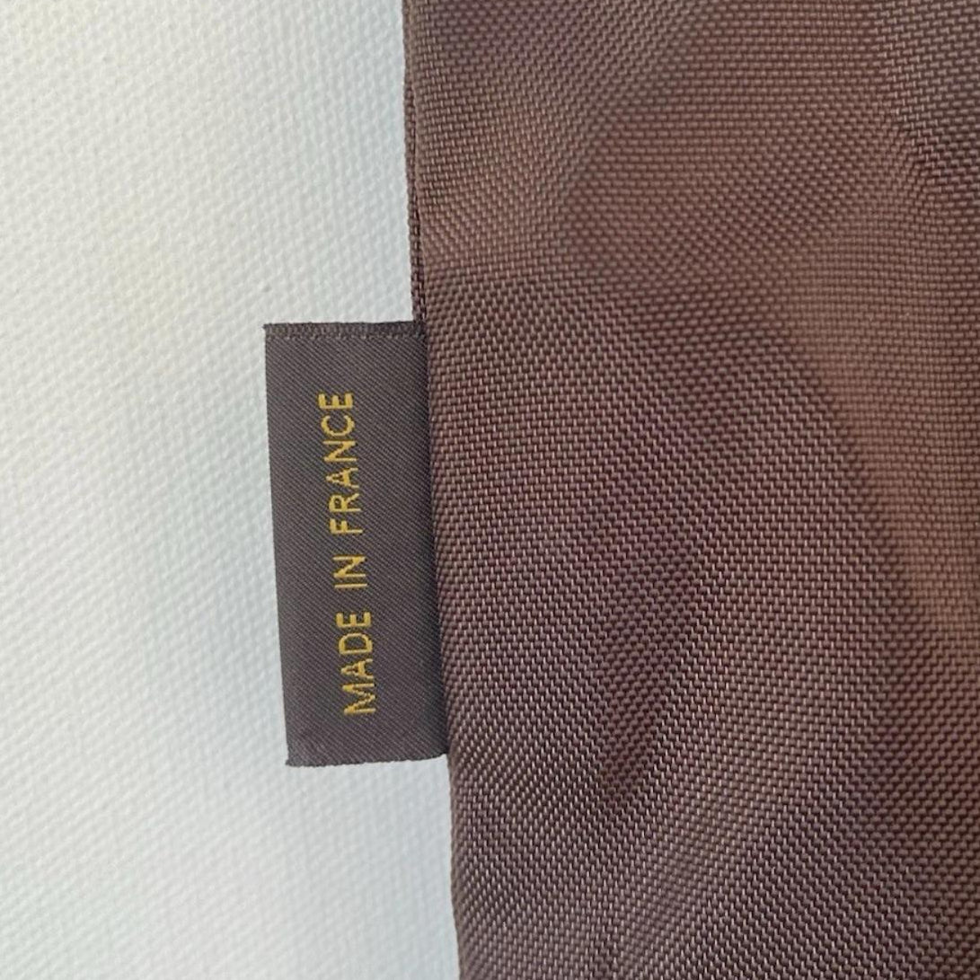 $600 Louis Vuitton Dark Brown Nylon Garment Foldable Travel Bag