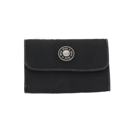 Miu Miu Black Canvas Key Case