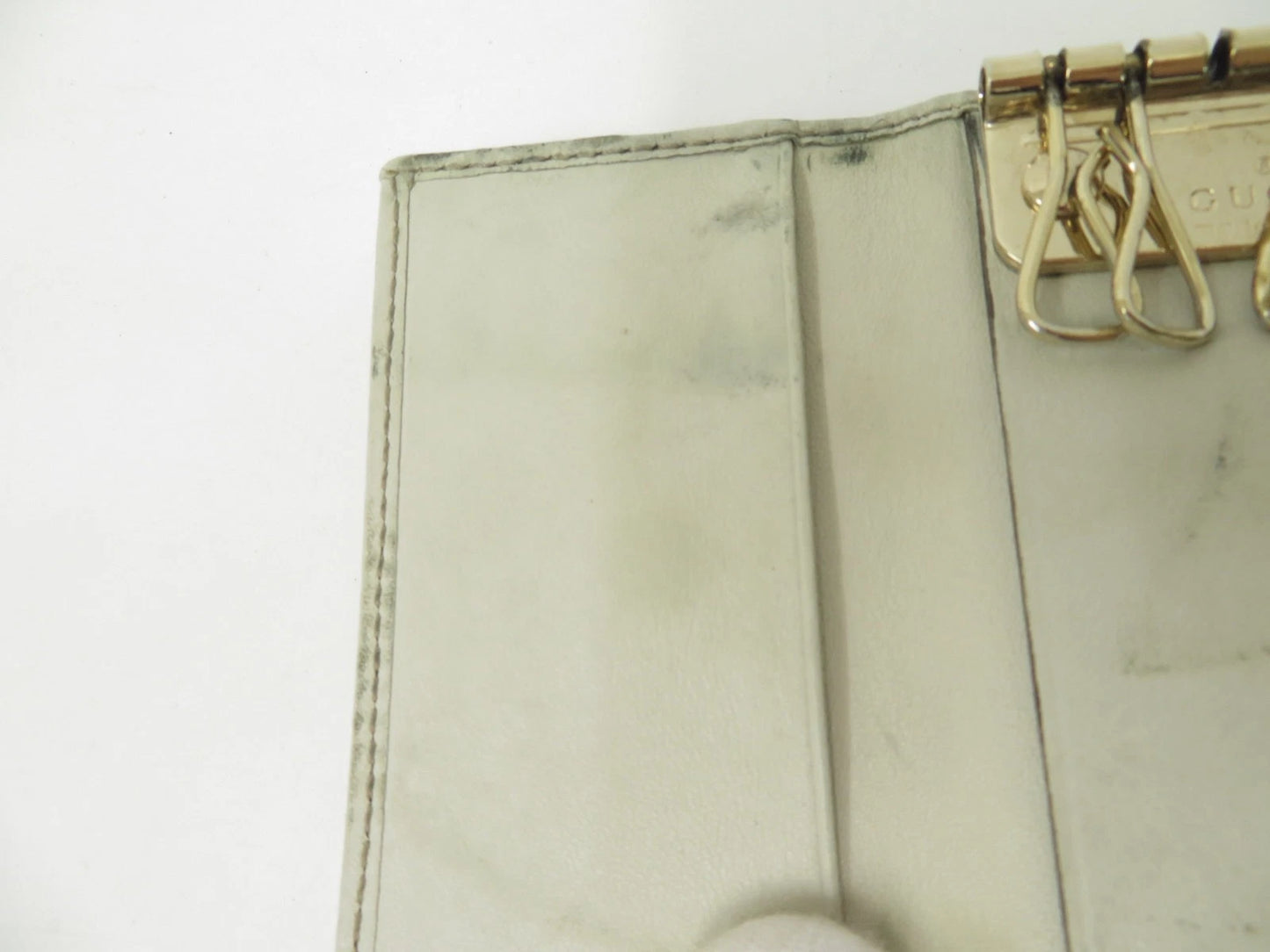 GUCCI GG Sukey GG Canvas Leather 6 Ring Key Case