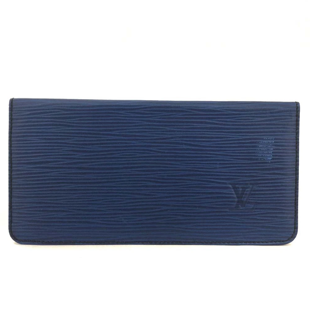Louis Vuitton Epi Agenda Poche Leather Pocket Notebook Cover Blue