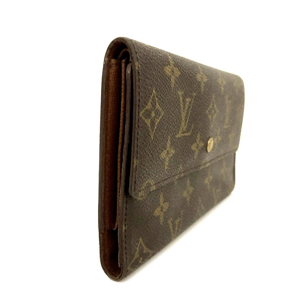 Louis Vuitton Monogram Porte Tresor International Trifold Long Wallet MI1914