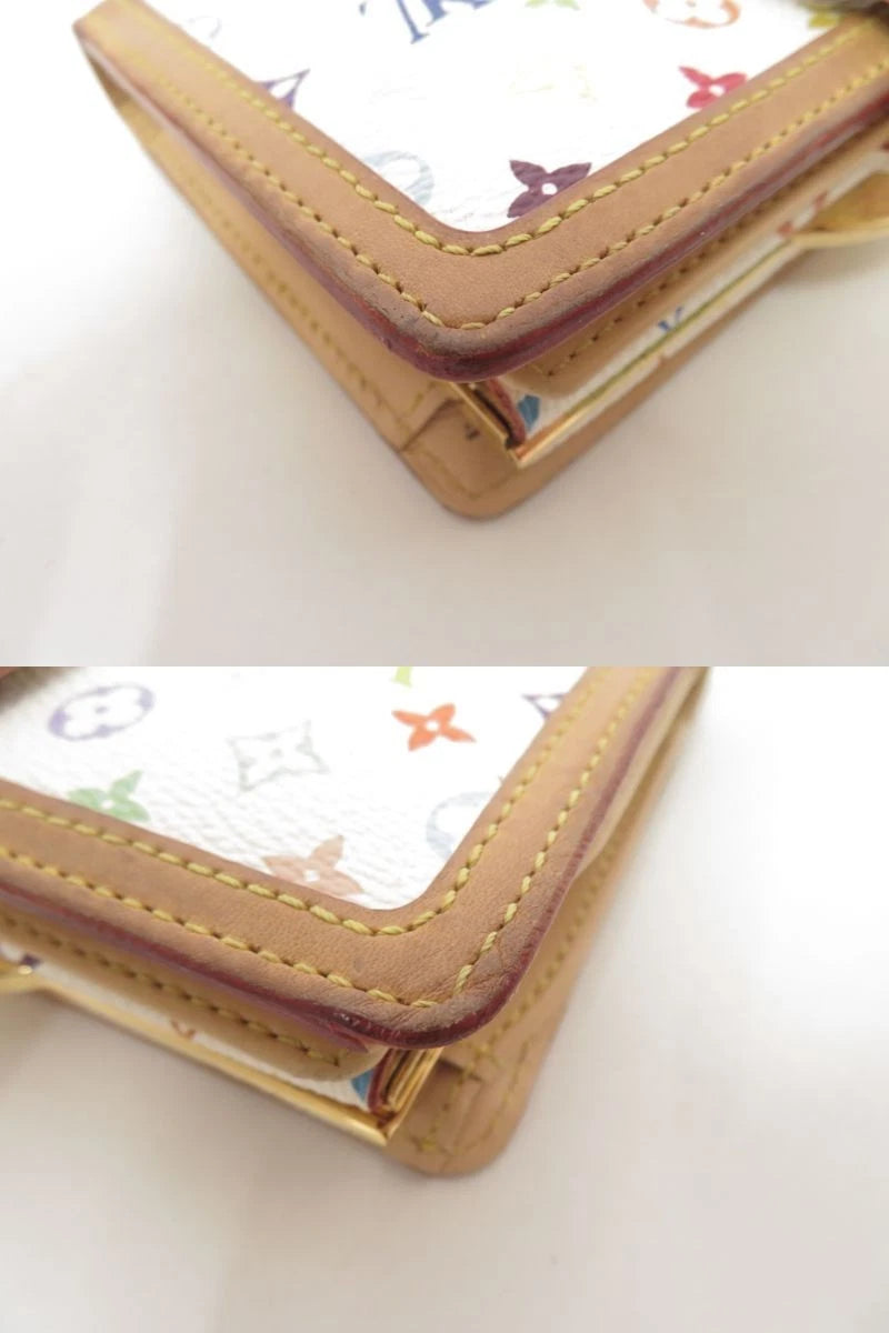 $750 LOUIS VUITTON Monogram Multicolor French Kisslock Wallet TH0055 2005