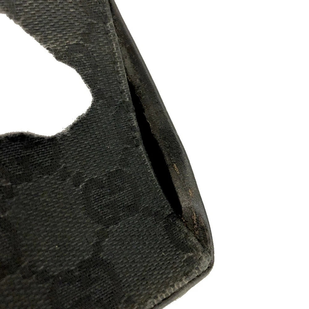 GUCCI GG Logo Canvas Cigaretto Tabaco Case Black