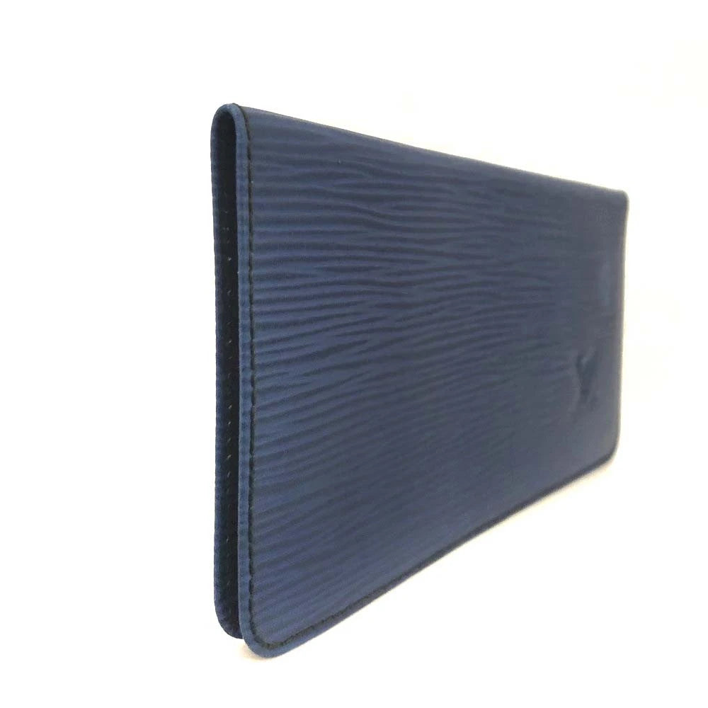 Louis Vuitton Epi Agenda Poche Leather Pocket Notebook Cover Blue