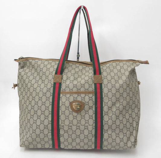 Gucci Gucci Plus Sherry Line PVC Leather Tote Shoulder Bag