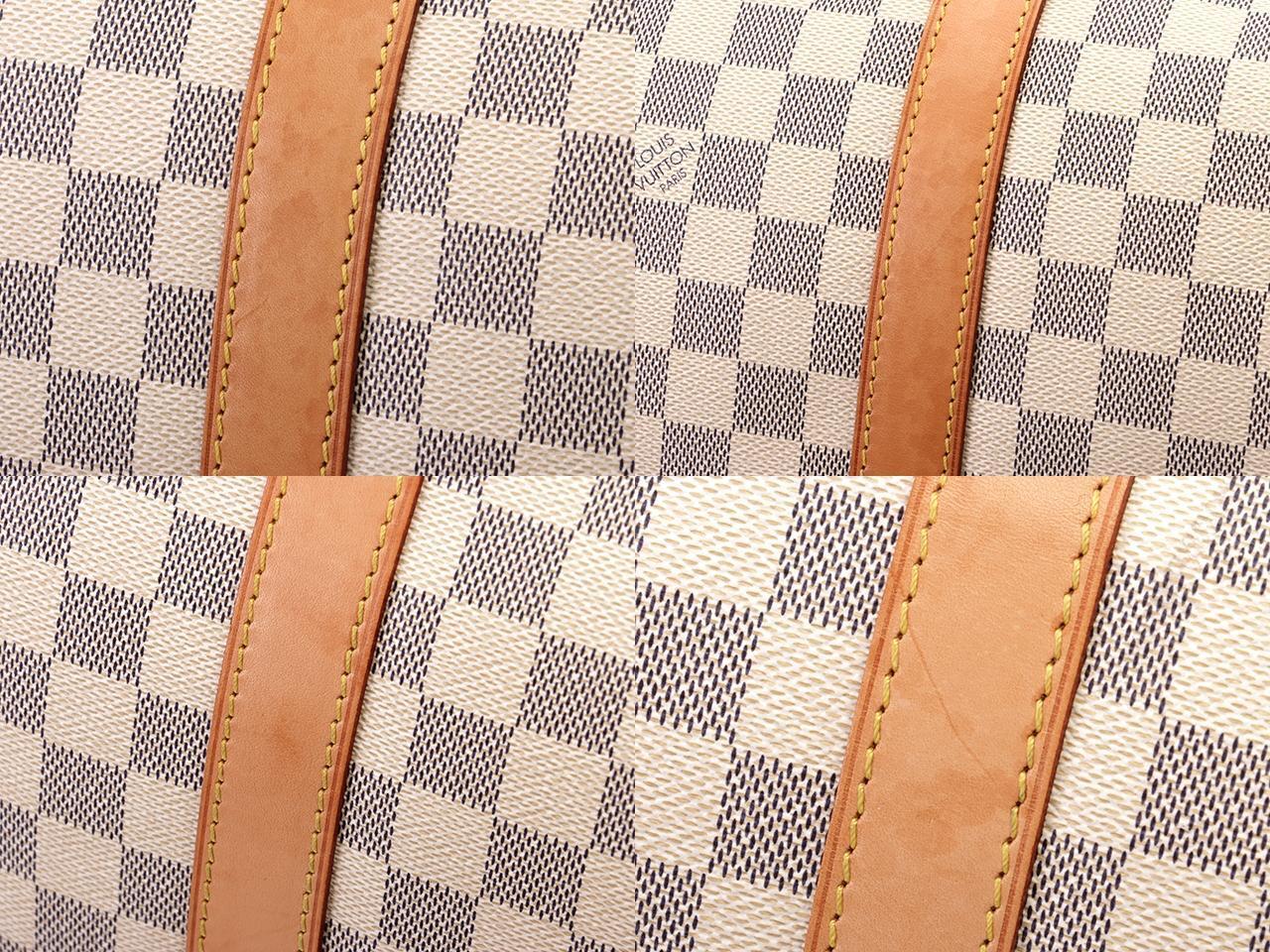 Louis Vuitton Keepall 50 Duffle White Damier Azur