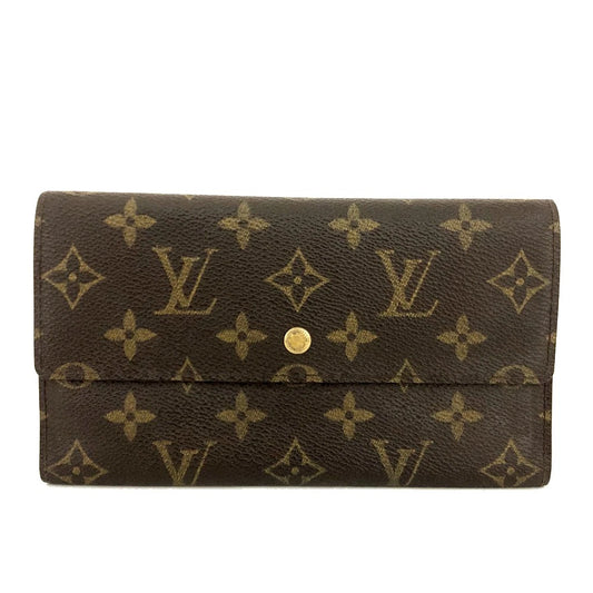 Louis Vuitton Monogram Porte Tresor International Trifold Long Wallet MI1914
