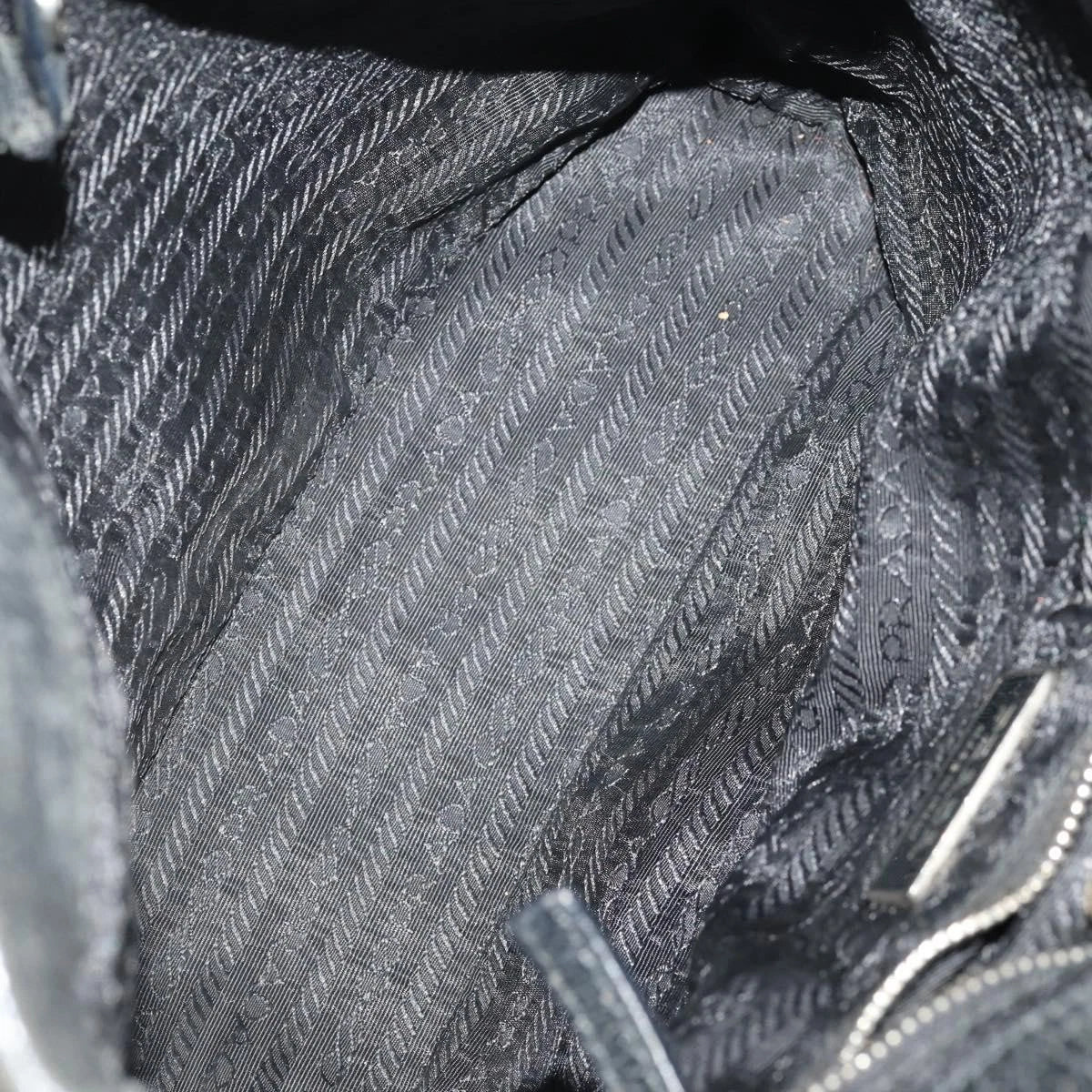 $1200 Prada Perforated Leather Tote Vintage Black