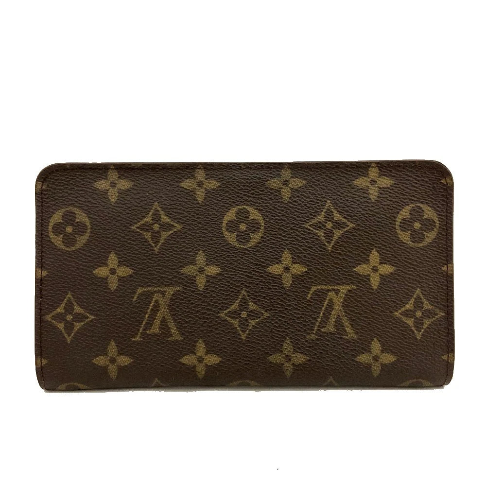 Louis Vuitton Monogram Porte Monnaie Zippy Long Wallet Brown CA0938
