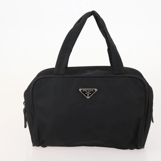 $1100 Prada Enamel Black Triangle Top Handle
