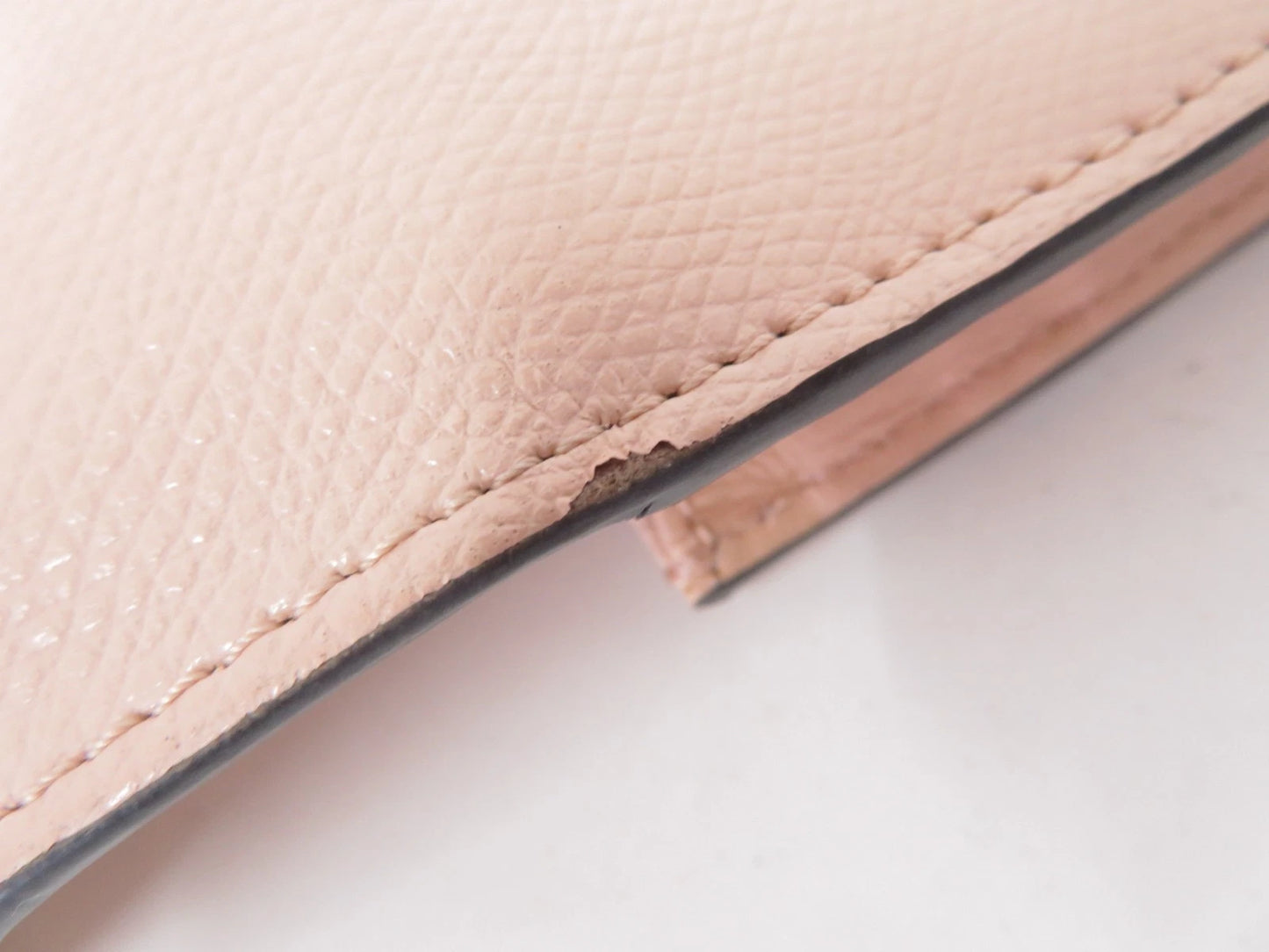 FENDI F is Leather Bifold Long Wallet