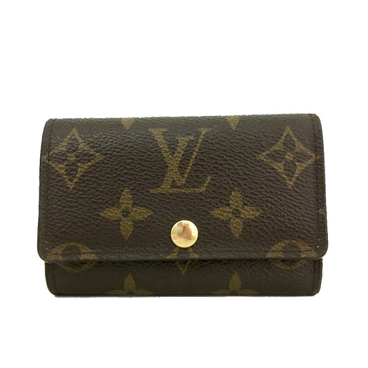 Louis Vuitton Monogram Multicles 6 Ring Key Case Brown RFID
