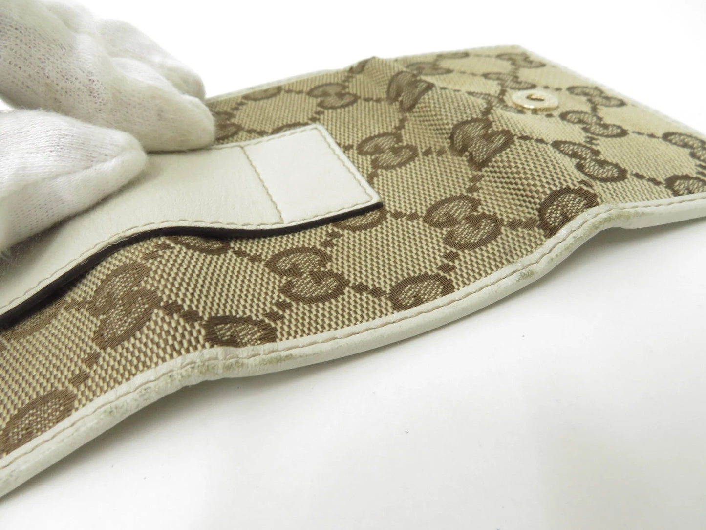 GUCCI GG Sukey GG Canvas Leather 6 Ring Key Case