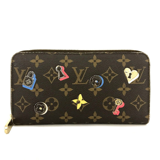 LOUIS VUITTON Monogram LV Love Lock Zippy Wallet MI0179