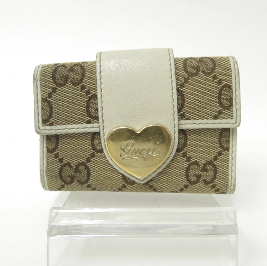GUCCI GG Sukey GG Canvas Leather 6 Ring Key Case
