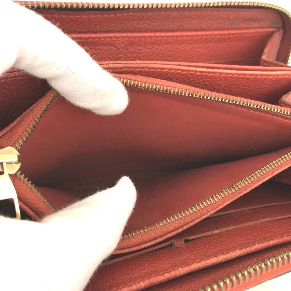 $1140 Louis Vuitton Monogram Empreinte Leather Zippy Zip Around Wallet TN4173