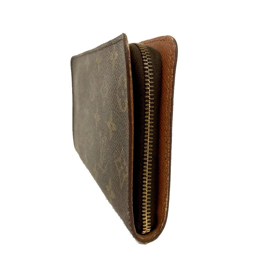 Louis Vuitton Monogram Porte Monnaie Zippy Long Wallet Brown CA0938