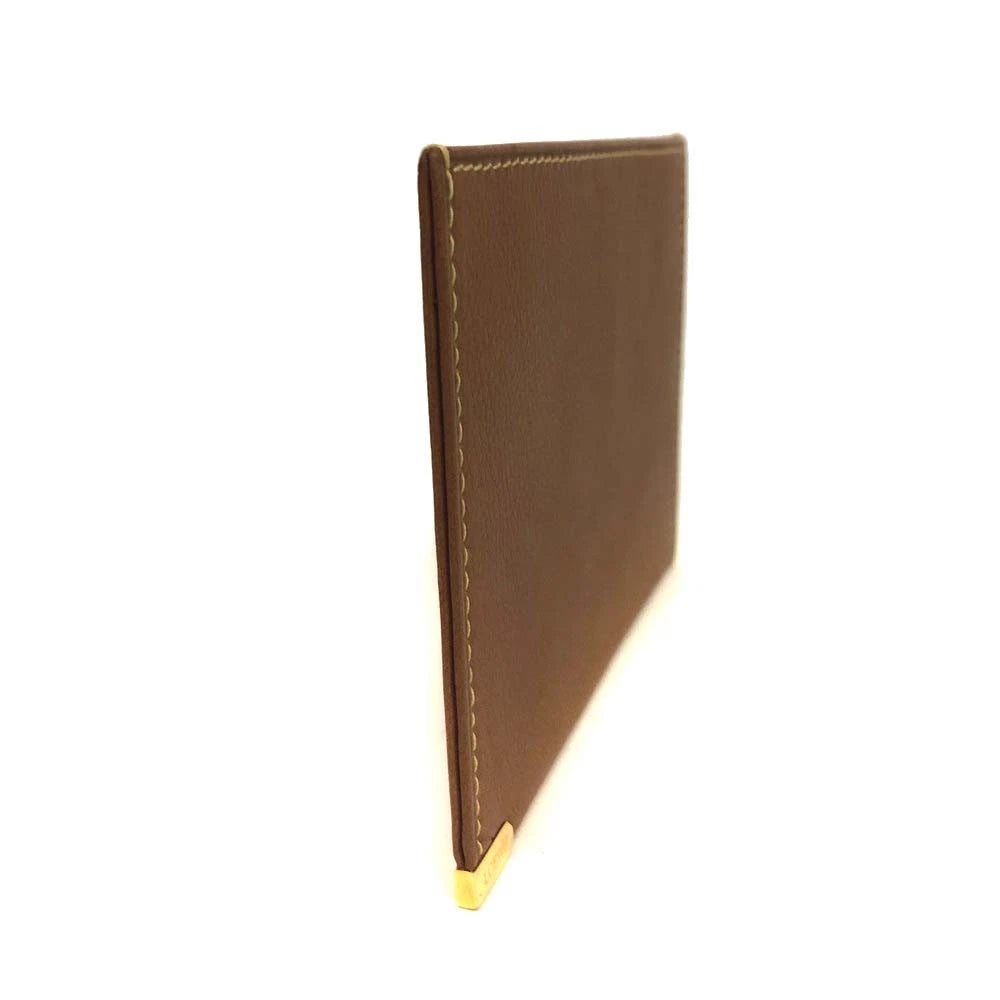 LOEWE Logo Leather Card Case Brown