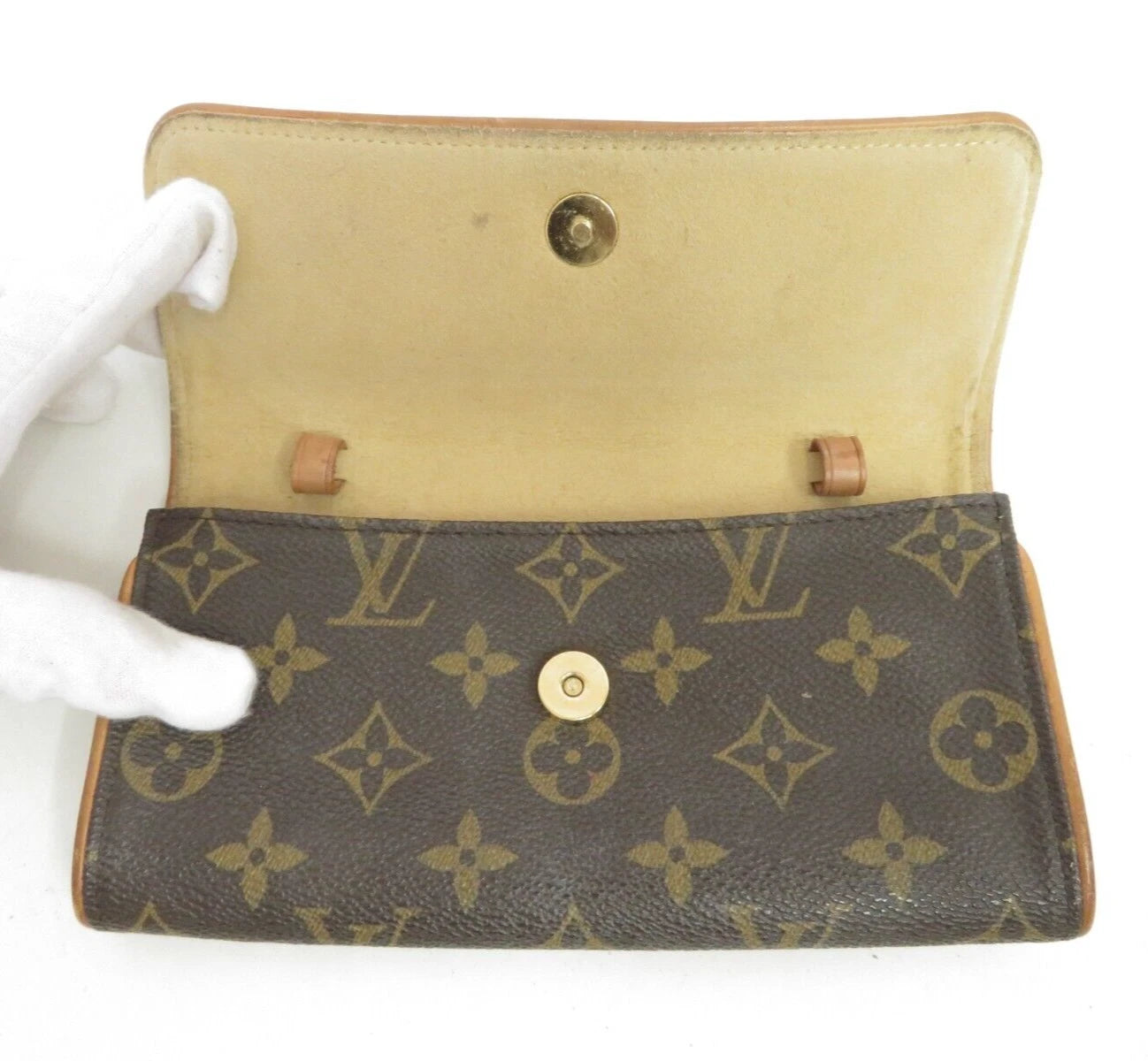 Louis Vuitton Monogram Pochette Twin PM Shoulder Pouch CA0050