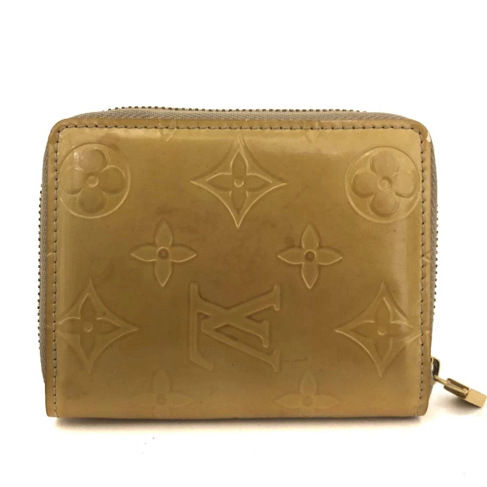 $490 Louis Vuitton Monogram Vernis Patent Leather Broom Zip Around Wallet BJ0959