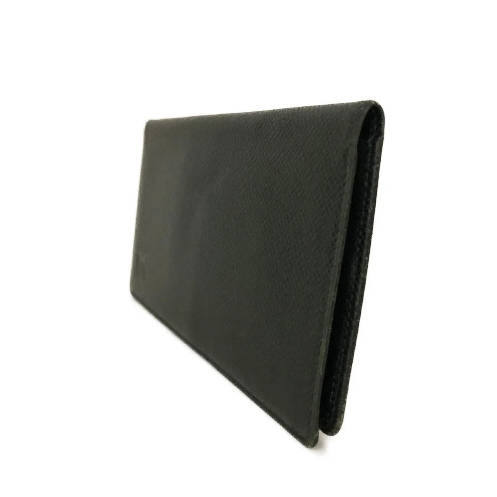 $810 Louis Vuitton Taiga Porte Valeurs Cartes Credit Leather Long Wallet VI1927