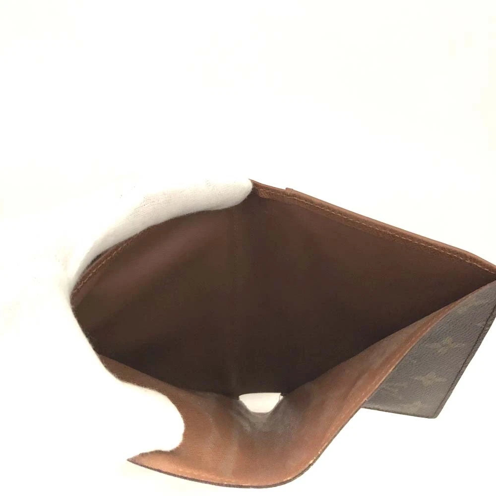 Louis Vuitton Monogram Porte Tresor Etui Papiers Trifold Wallet Brown MI1914