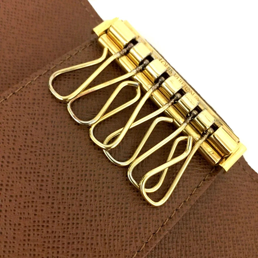 Louis Vuitton Monogram Multicles 6 Ring Key Case Brown RFID