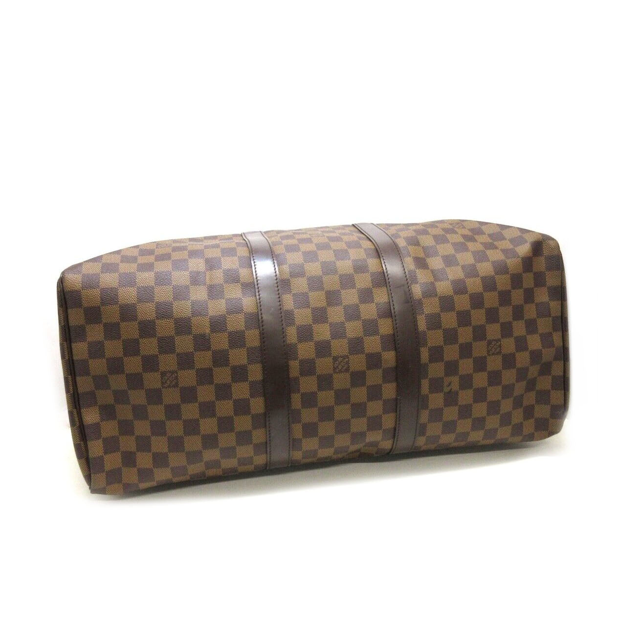 LOUIS VUITTON Damier Ebene Keepall 50 Luggage Travel Duffle