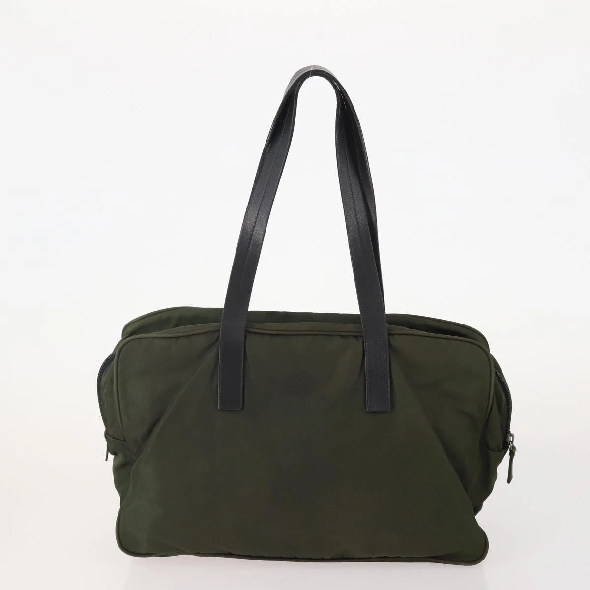 $1300 Prada Tessuto Nylon Bauletto Green