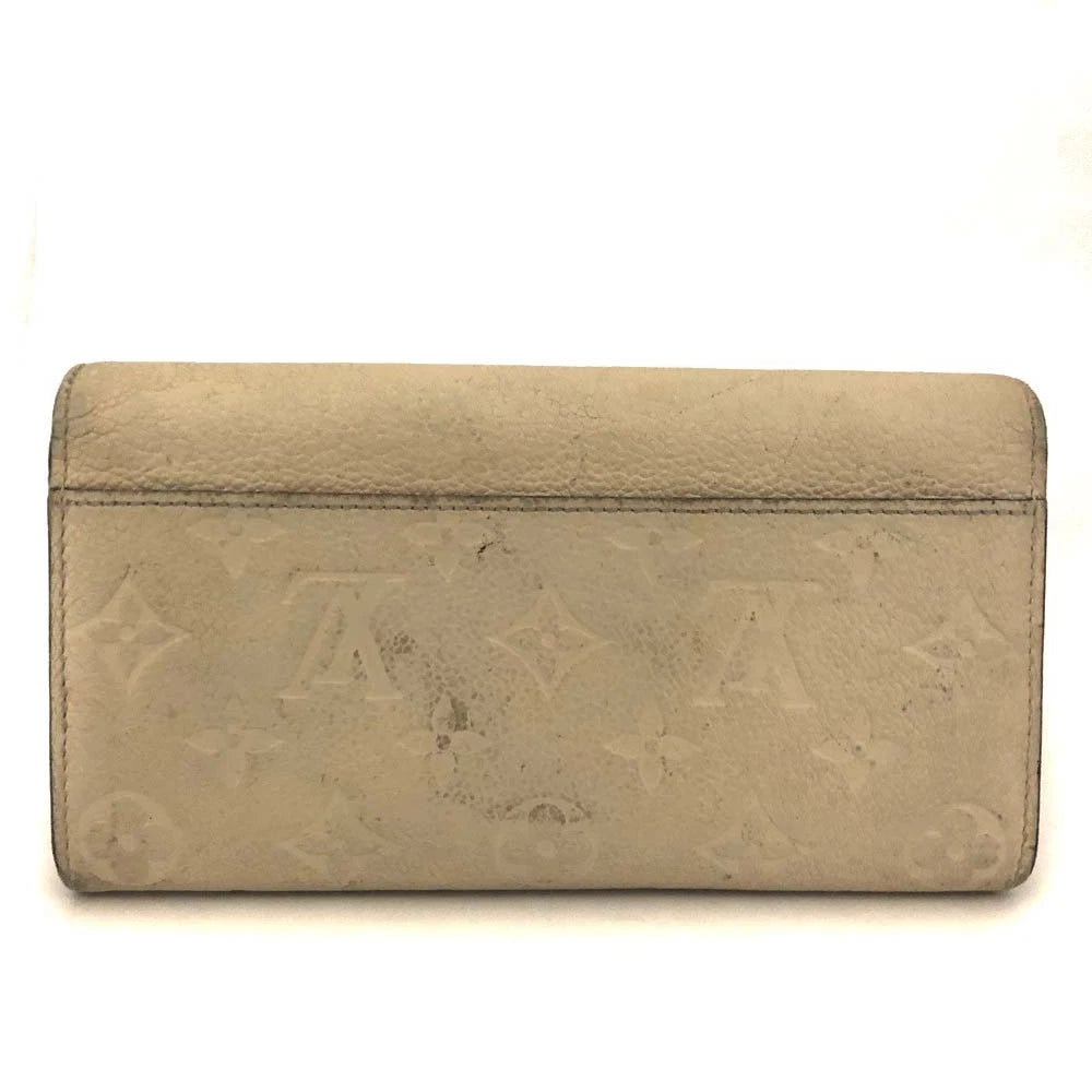 $750 Louis Vuitton Monogram Empreinte Portefeiulle Sarah Long Wallet CA1128