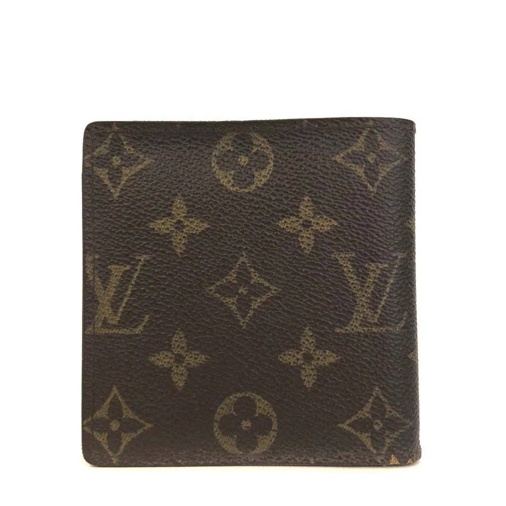 $545 Louis Vuitton Monogram Portefeiulle Marco Bifold Wallet Brown CA0935