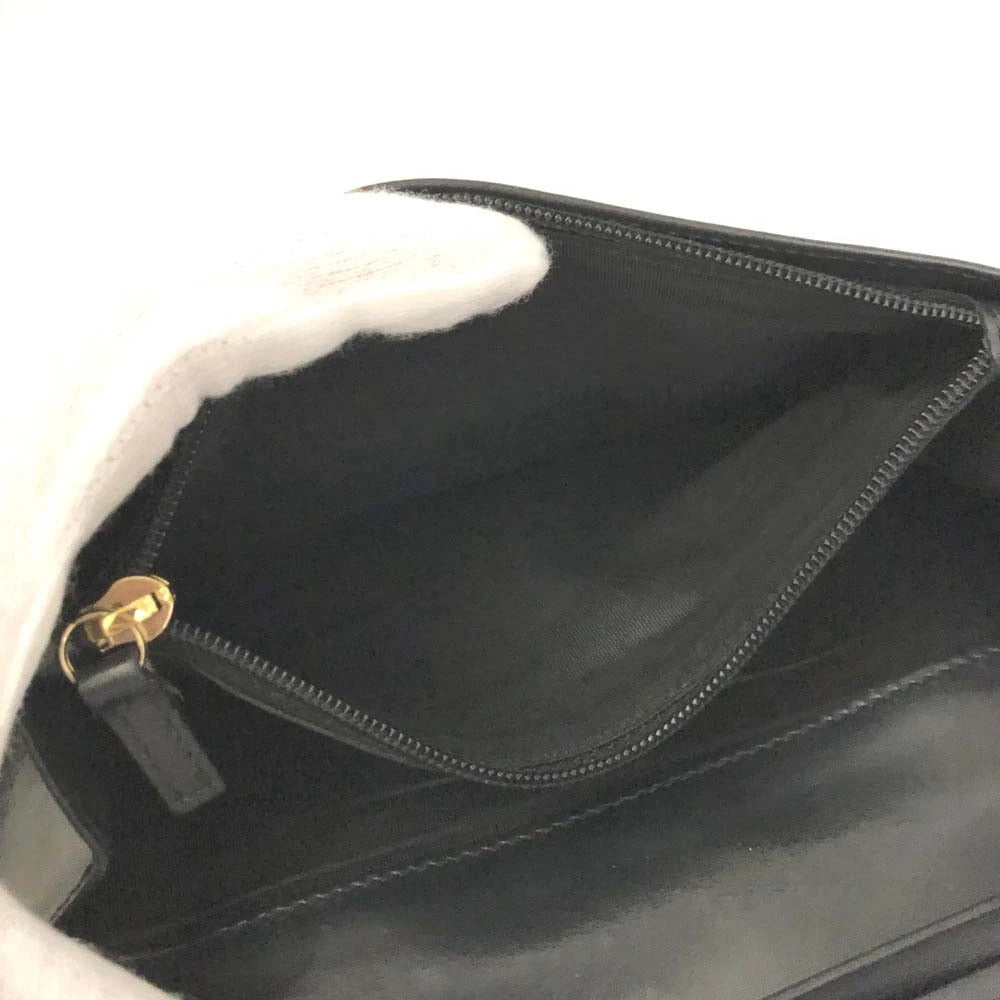 Salvatore Ferragamo Vara Leather Long Bifold Wallet Black
