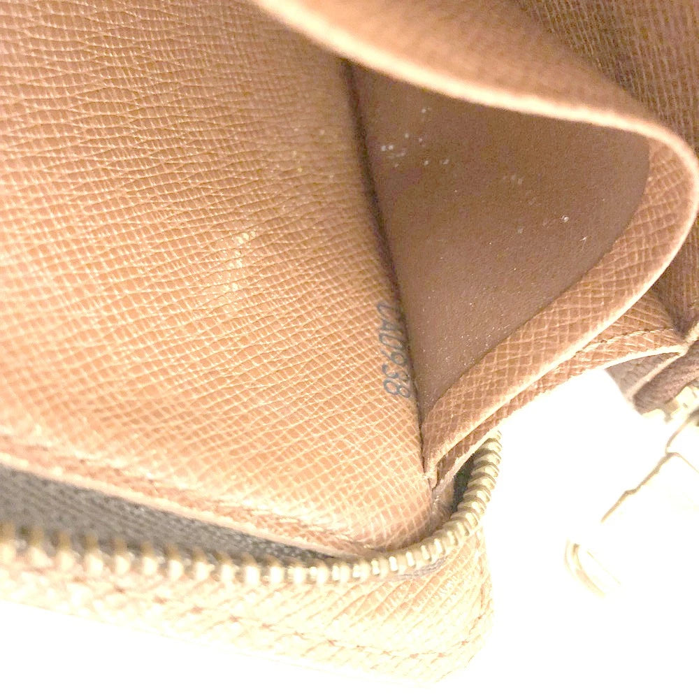 Louis Vuitton Monogram Porte Monnaie Zippy Long Wallet Brown CA0938