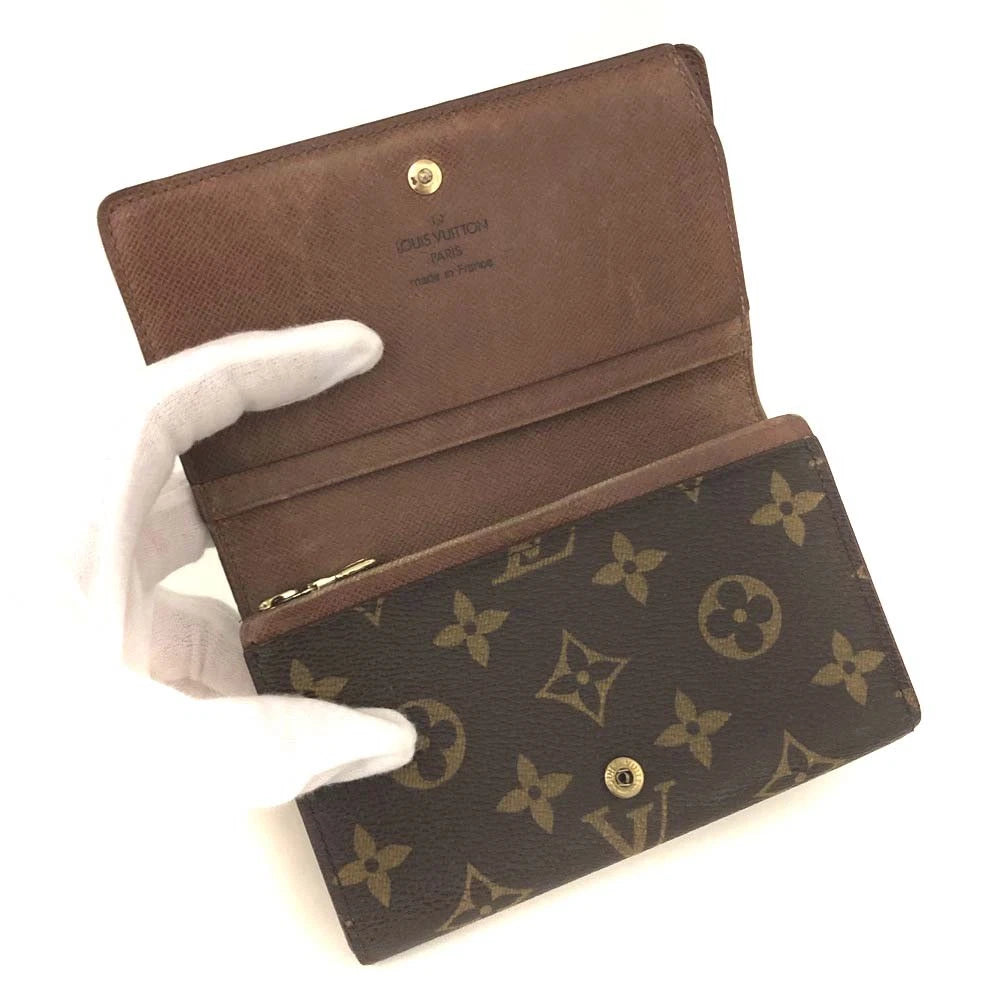 Louis Vuitton Monogram Porte Monnaie Billets Tresor Bifold Wallet RA1925