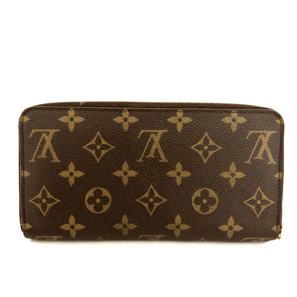 Louis Vuitton Monogram Zippy Zip Around Long Wallet Purse Brown CA0128