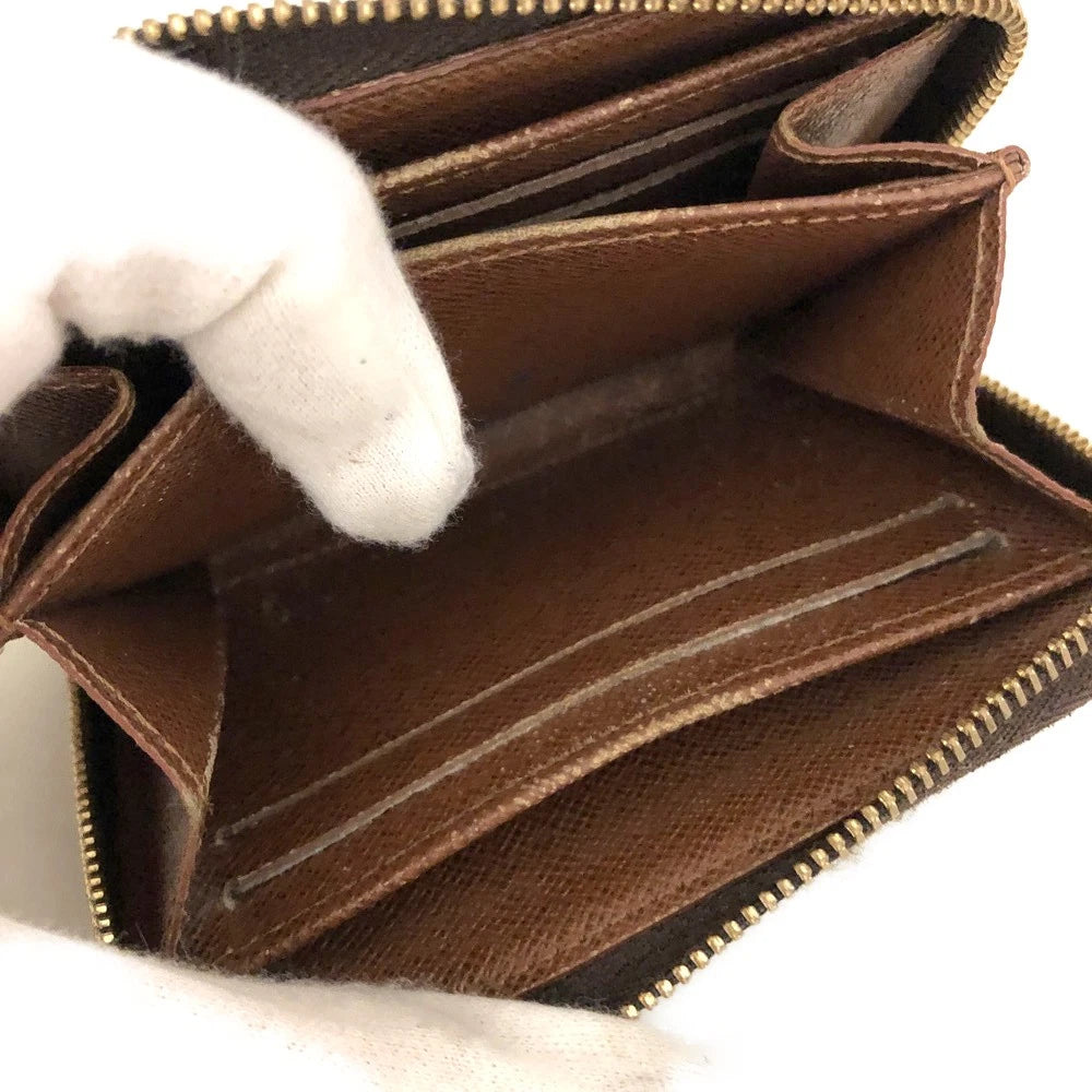 $550 2012 Louis Vuitton Monogram Zippy Coin Purse Wallet TS1152