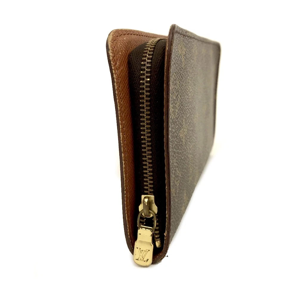 Louis Vuitton Monogram Porte Monnaie Zippy Long Wallet Brown CA0938