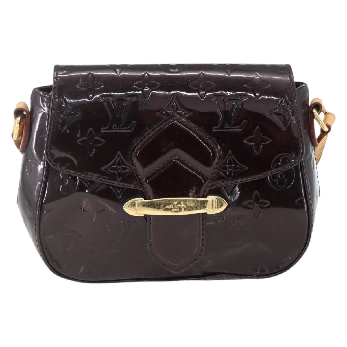 $1640 2011 LOUIS VUITTON Monogram Vernis Bellflower GM Amarante FL4111