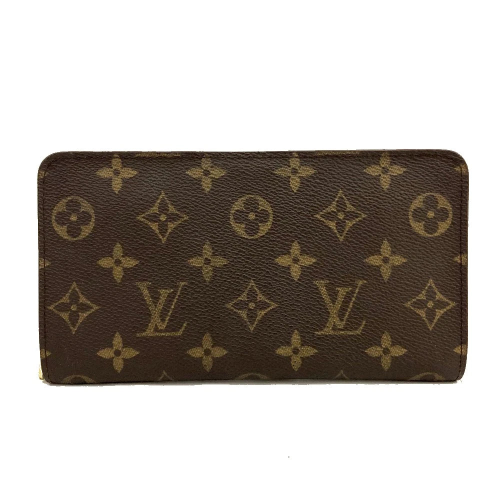 Louis Vuitton Monogram Porte Monnaie Zippy Long Wallet Brown CA0938