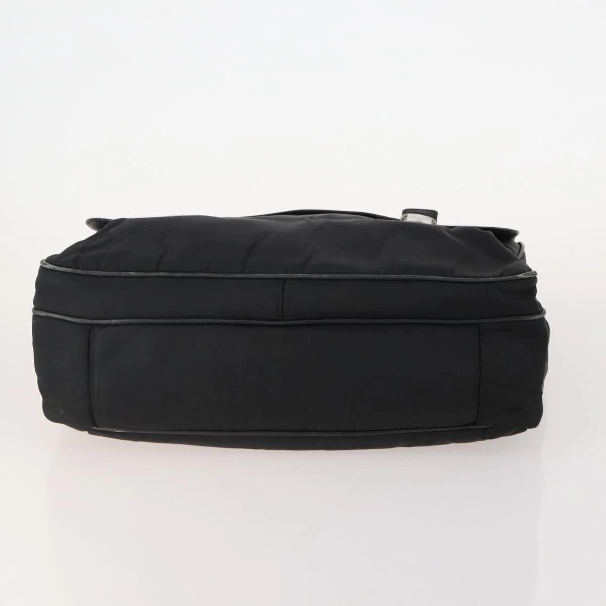$1600 Vintage Prada Tessuto Nylon Briefcase Black