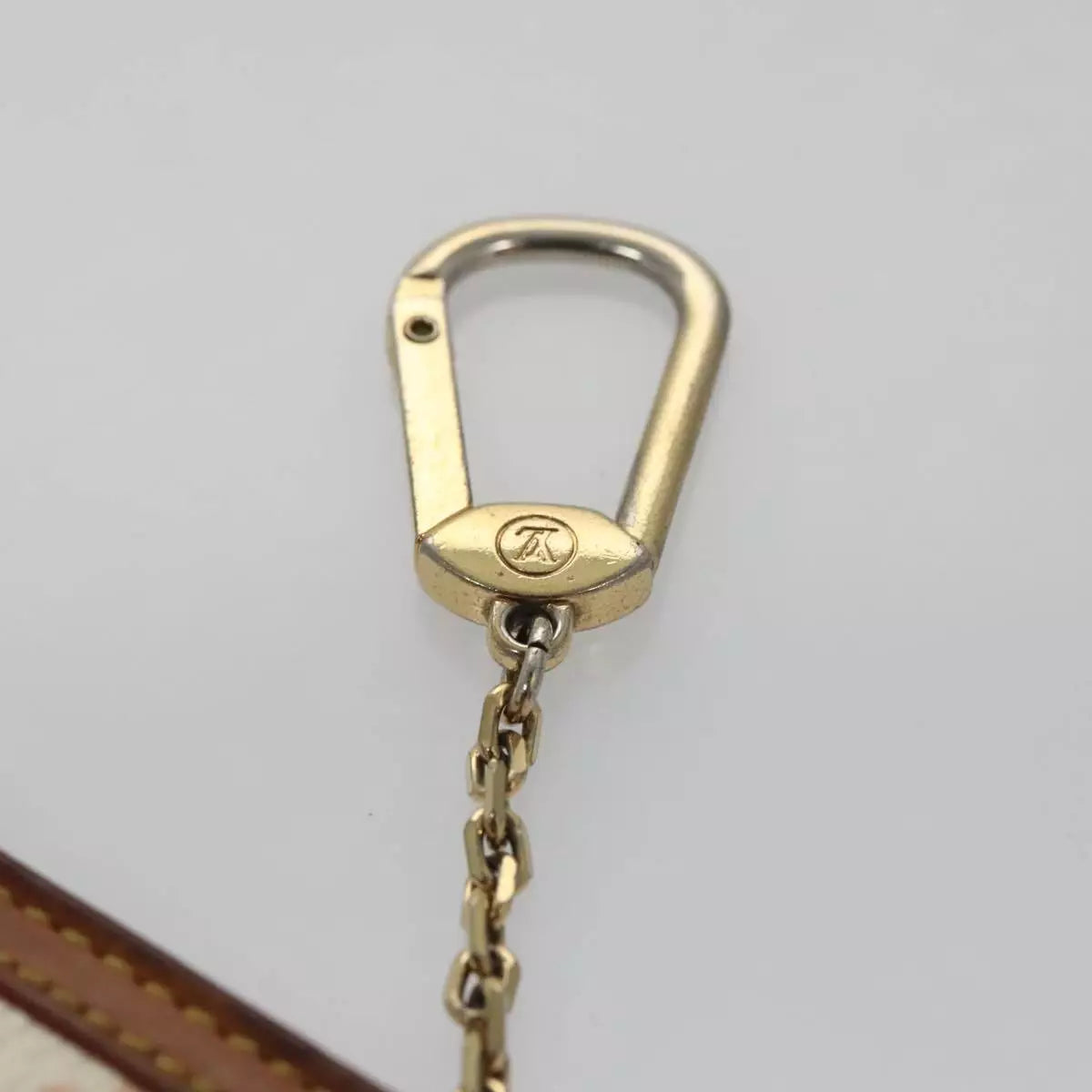 Louis Vuitton  Monogram Multicolor Key Pouch White CA0033