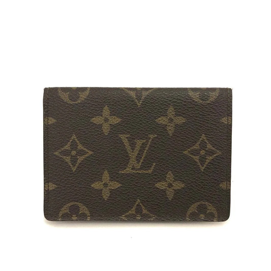$350  Louis Vuitton Monogram Porte 2 Cartes Vertical Pass Card Case 863A2