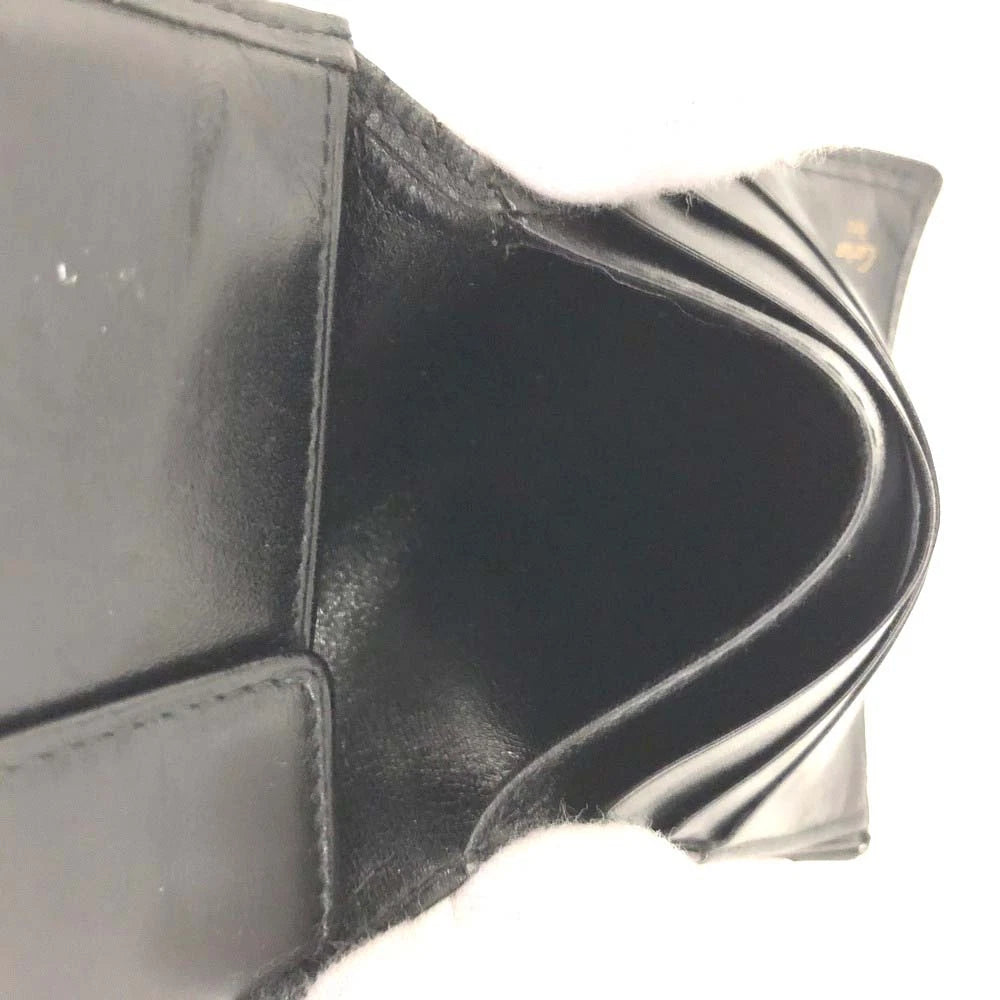 Pasha de Cartier Leather Bifold Wallet Purse Black