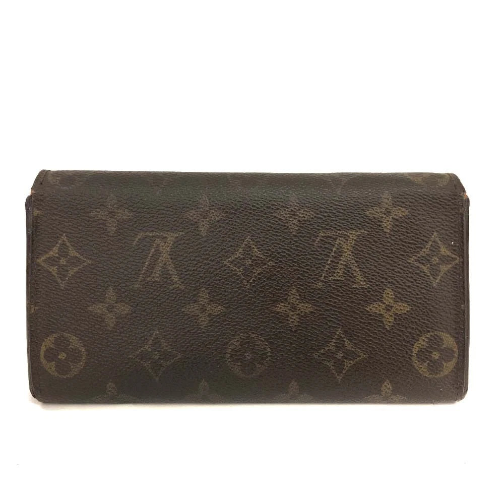 Louis Vuitton Monogram Portefeiulle Sarah Long Bifold Wallet Brown CT1026