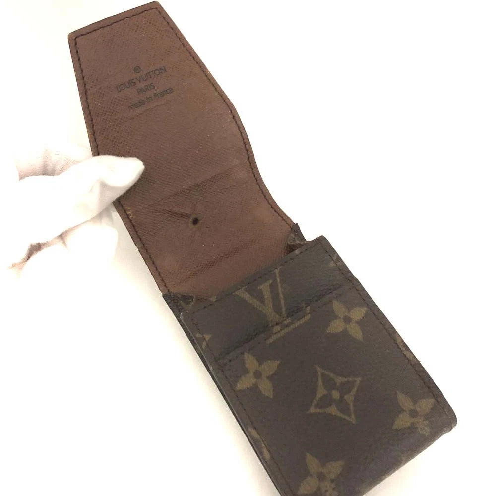 Louis Vuitton Monogram Cigarette Tobacco Case Brown CT0091